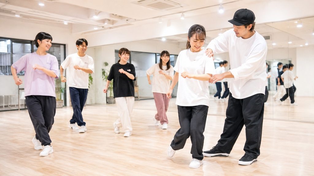 大阪で初心者向けダンススクールを選ぶポイントを確認する少人数レッスン